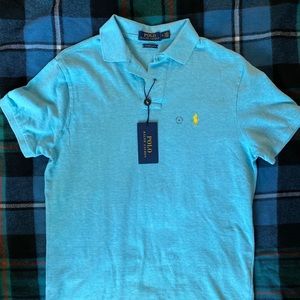 NWT Polo Ralph Lauren Custom Fit M Polo Light Blue